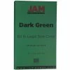 Brand new ✨ Jam® Cardstock Paper JAM Paper® Matte Legal Cardstock, 8.5 X 14, 80lb Dark Green, 50/pack (64429556) 💯 -legal paper Store unnamed file 6344
