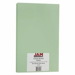 Top 10 🎁 Jam® Cardstock Paper JAM Paper® Vellum Bristol Legal Cardstock, 8.5 X 14, 67lb Green, 50/pack (16928439) ⌛