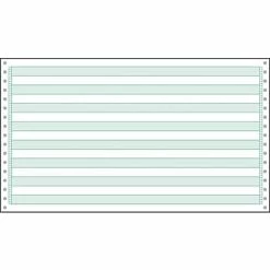 Hot Sale 🤩 Printworks Professional Lindenmeyr Munroe Continuous Form Paper; Green Bar Printworks® Professional Computer Paper W/1/2" Green Bar, 14 7/8" X 8 1/2", White, 3000 Sheets 🎉