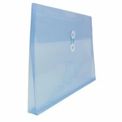 Brand new 🎉 File Pockets & Jackets JAM Paper® Plastic Envelopes With Button And String Tie Closure, Legal Booklet, 9.75 X 14.5, Blue Poly, 12/pack (219B1BU) 🎉 -legal paper Store unnamed file 6422