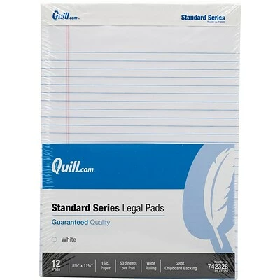 Best reviews of š Quill BrandĀ® Standard Series Ruled Pads Quill BrandĀ® Standard Series Legal Pad, 8-1/2" X 11", Wide Ruled, White, 50 Sheets/Pad, 12 Pads/Pack (742328) š„° 3 Best reviews of š Quill BrandĀ® Standard Series Ruled Pads Quill BrandĀ® Standard Series Legal Pad, 8-1/2" X 11", Wide Ruled, White, 50 Sheets/Pad, 12 Pads/Pack (742328) š„°
