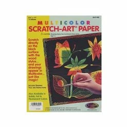 Best Sale ❤️ Art Paper & Rolls Scratch Art Multicolor Scratch-Art Paper Pack Of 12 (8000) 🤩