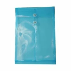 Deals ⌛ File Pockets & Jackets JAM Paper® Plastic Envelopes With Button And String Tie Closure, Legal Open End, 9.75 X 14.5, Blue Poly, 12/pack (119B1BU) ❤️