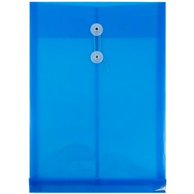 Deals ⌛ File Pockets & Jackets JAM Paper® Plastic Envelopes With Button And String Tie Closure, Legal Open End, 9.75 X 14.5, Blue Poly, 12/pack (119B1BU) ❤️ 4 Deals ⌛ File Pockets & Jackets JAM Paper® Plastic Envelopes With Button And String Tie Closure, Legal Open End, 9.75 X 14.5, Blue Poly, 12/pack (119B1BU) ❤️ - Image 2