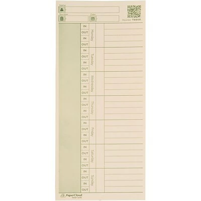 Deals ⌛ Time Clock Cards & Racks PaperCloud Weekly, Double Sided, 3 3/8 X 8 1/4, 220 Pk, (TB919122) ⌛ 4 Deals ⌛ Time Clock Cards & Racks PaperCloud Weekly, Double Sided, 3 3/8 X 8 1/4, 220 Pk, (TB919122) ⌛ - Image 3