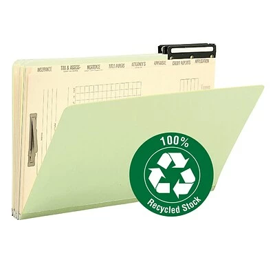 New 🤩 File Folders Smead Pressboard Mortgage File Folder, 2/5 Cut Right Position Flat Metal Tab, Legal Size, Green, 10/Box (78208) 🛒 3 New 🤩 File Folders Smead Pressboard Mortgage File Folder, 2/5 Cut Right Position Flat Metal Tab, Legal Size, Green, 10/Box (78208) 🛒