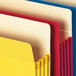 Wholesale ⌛ File Pockets & Jackets Smead 10% Recycled Reinforced File Pocket, 3 1/2" Expansion, Legal Size, Assorted, 5/Pack (1526ESSA) 🎁 -legal paper Store unnamed file 6568