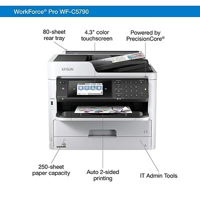 Buy 🛒 Printers Epson WorkForce Pro WF-C5790 Wireless Color Inkjet All-in-One Printer (C11CG02201-LB) 🧨 6 Buy 🛒 Printers Epson WorkForce Pro WF-C5790 Wireless Color Inkjet All-in-One Printer (C11CG02201-LB) 🧨 - Image 4