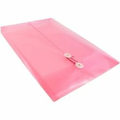 Cheapest 🤩 File Pockets & Jackets JAM Paper® Plastic Envelopes With Button And String Tie Closure, Legal Open End, 9.75 X 14.5, Pink, 12/Pack (119B1PI) 🧨 -legal paper Store unnamed file 669