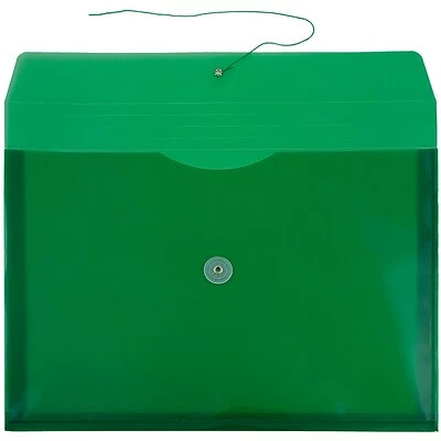 Best Sale 🧨 File Pockets & Jackets JAM Paper® Plastic Envelopes With Button And String Tie Closure, Legal Booklet, 9.75 X 14.5, Green Poly, 12/pack (219B1GR) ❤️ 4 Best Sale 🧨 File Pockets & Jackets JAM Paper® Plastic Envelopes With Button And String Tie Closure, Legal Booklet, 9.75 X 14.5, Green Poly, 12/pack (219B1GR) ❤️ - Image 2