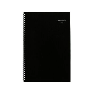 New 😉 Monthly Planners 2022 AT-A-GLANCE DayMinder 8" X 12" Monthly Planner, Black (SK2-00-22) 👍 2 New 😉 Monthly Planners 2022 AT-A-GLANCE DayMinder 8" X 12" Monthly Planner, Black (SK2-00-22) 👍