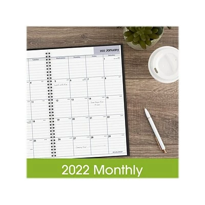 New 😉 Monthly Planners 2022 AT-A-GLANCE DayMinder 8" X 12" Monthly Planner, Black (SK2-00-22) 👍 4 New 😉 Monthly Planners 2022 AT-A-GLANCE DayMinder 8" X 12" Monthly Planner, Black (SK2-00-22) 👍 - Image 3