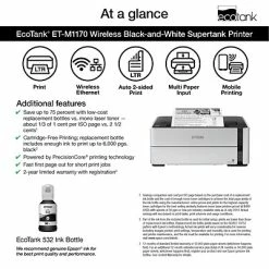 Cheapest 😀 Printers Epson EcoTank ET-M1170 Wireless Monochrome Inkjet Printer 🌟 -legal paper Store unnamed file 6751