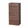 Outlet 🤩 Storage Cubes IRIS® 3-Door Wood Storage Shelf, Brown 👏