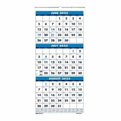 Deals ✨ Academic Calendars 2022-2023 House Of Doolittle 8" X 17" Academic 3-Month Wall Calendar, 2/Pack (HOD3645-2) 😀