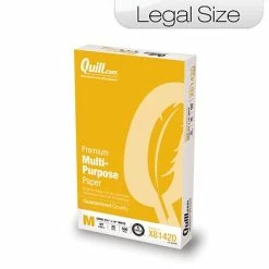 legal paper Store 11 Wholesale 🔔 Quill Brand® Premium Multi-Purpose Paper Quill Brand® 8.5" X 14" Premium Multi-Purpose Paper, 20 Lbs., 97 Brightness, 500 Sheets/Ream (40434) 🛒