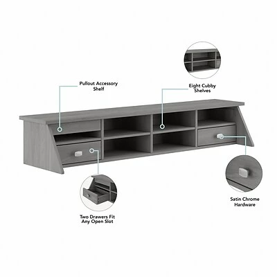 Deals 😍 Desktop Organizers Bush Furniture Broadview 8-Compartment Laminated Wood Storage, Modern Gray (BDH154MG-03) 🤩 4 Deals 😍 Desktop Organizers Bush Furniture Broadview 8-Compartment Laminated Wood Storage, Modern Gray (BDH154MG-03) 🤩 - Image 3
