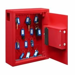 New ✔️ Safes & Secure Storage Adiroffice Steel 40 Key Cabinet With Digital Lock, Red (680-40-RED) 🤩 -legal paper Store unnamed file 7073