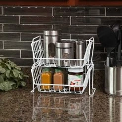 Deals ⭐ All Purpose Baskets IRIS® USA, Inc. Small Stacking Basket, White (261005) 🔥 -legal paper Store unnamed file 7287