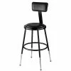Budget 🔥 National Public Seating Drafting Chairs NPS Adjustable-Height Vinyl Padded Stool With Adjustable Backrest, Black/Black 👍 -legal paper Store unnamed file 7344