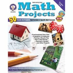 Deals 🧨 Carson-Dellosa Activity Books Math Projects Resource Book, Grade 5+ 👍