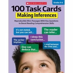 Top 10 😉 Teaching Resources Scholastic 100 Task Cards: Making Inferences, Multi, Grade 4-6 (SC-860316) 🔥
