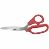 Promo ✨ Clauss® 8" Stainless Steel Multi Purpose Scissors, Sharp Tip, Bent Handle, Maroon (18343) 😍 -legal paper Store unnamed file 7407