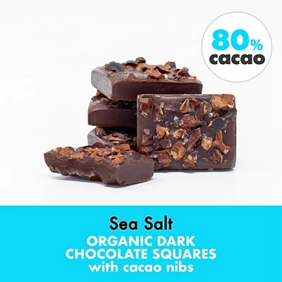 Wholesale 😀 NibMor 🍬 Candy & Chocolate Nib Mor, Sea Salt Organic Dark Chocolate Squares, 14 Oz. 🔥 4 Wholesale 😀 NibMor 🍬 Candy & Chocolate Nib Mor, Sea Salt Organic Dark Chocolate Squares, 14 Oz. 🔥 - Image 3