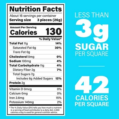 Wholesale 😀 NibMor 🍬 Candy & Chocolate Nib Mor, Sea Salt Organic Dark Chocolate Squares, 14 Oz. 🔥 5 Wholesale 😀 NibMor 🍬 Candy & Chocolate Nib Mor, Sea Salt Organic Dark Chocolate Squares, 14 Oz. 🔥 - Image 4