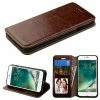 Buy ❤️ EForcity Cell Phone Cases Insten Book-Style Leather Cover Stand With Card Slot & Photo Display For Apple IPhone 7/ 8, Brown ⭐