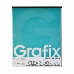 Flash Sale 👏 Craft Supplies Grafix Clear-Lay Acetate Alternative 0.003 In. 14 In. X 17 In. Pad Of 25 (P03CV1417) 😀