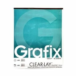 Cheap 👍 Craft Supplies Grafix Clear-Lay Acetate Alternative 0.005 In. 14 In. X 17 In. Pad Of 25 (P05CV1417) 🔔