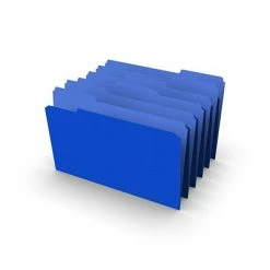 Budget 🎉 Staples File Folders, 1/3 Cut, Legal Size, Blue, 100/Box (TR224568) 🧨
