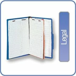 Budget 🔔 Classification Folders Quill Brand® 2/5-Cut Tab Pressboard Classification File Folders, 1-Partition, 4-Fasteners, Legal, Blue, 15/Box (747026) 😀