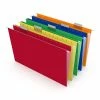 New 😀 Staples Reinforced Hanging File Folders, 5-Tab, Legal Size, Assorted Colors, 25/Box (TR18657) ⭐