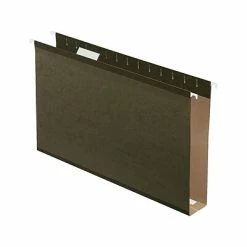 Hot Sale ⭐ Pendaflex Reinforced Hanging File Folders, Extra Capacity, 5-Tab, Legal Size, 2" Expansion, Standard Green, 25/Box (PFX 04153x2) 🎉 -legal paper Store unnamed file 850