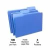 Brand new ❤️ Quill Brand® File Folders, Assorted Tabs, 1/3-Cut, Legal, Blue, 100/Box (741013BE) ✔️ 2 Brand new ❤️ Quill Brand® File Folders, Assorted Tabs, 1/3-Cut, Legal, Blue, 100/Box (741013BE) ✔️ -legal paper Store unnamed file 858