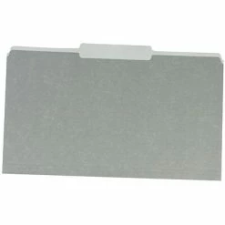 Best Pirce ⭐ Quill Brand® File Folders, Assorted Tabs, 1/3-Cut, Legal, Gray, 100/Box (741013GY) ⭐