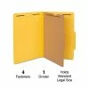 Brand new 😍 Classification Folders Quill Brand® 2/5-Cut Tab Pressboard Classification File Folders, 1-Partition, 4-Fasteners, Legal, Yellow, 15/Box (747038) 😍 -legal paper Store unnamed file 871