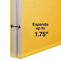 Brand new 😍 Classification Folders Quill Brand® 2/5-Cut Tab Pressboard Classification File Folders, 1-Partition, 4-Fasteners, Legal, Yellow, 15/Box (747038) 😍 -legal paper Store unnamed file 873