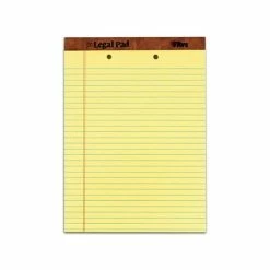 Outlet 😍 Scratch Pads TOPS The Legal Pad Notepads, 8.5" X 11.75", Wide Ruled, Canary, 50 Sheets/Pad, 12 Pads/Pack (TOP 7531) 👏