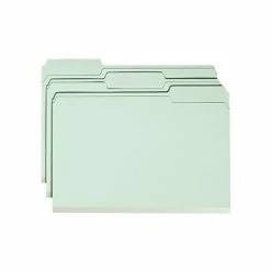 Promo ❤️ Smead Pressboard Classification Folders With SafeSHIELD Fasteners, 1/3-Cut Tab, Legal Size, Gray/Green, 25/Box (19934) 🧨