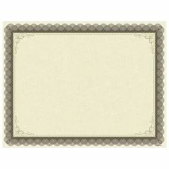 Hot Sale ✨ Certificates & Holders Great Papers! Classic Parchment Certificate, Beige/Brown, 25/Pack (2020000) 👏
