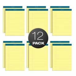Best deal 🎉 Tops® Docket® Legal Pads TOPS Docket Notepads, 8.5" X 11.75", Wide Ruled, Canary, 50 Sheets/Pad, 12 Pads/Pack (TOP63400) 🌟