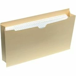 Hot Sale 🧨 File Pockets & Jackets Quill Brand® Reinforced File Jacket, 2" Expansion, Legal Size, Manila, 50/Box (4950) 😀