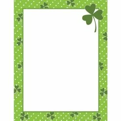 Top 10 💯 Fun Paper Letterhead; Seasonal Great Papers® Clover Dots Letterhead, 80/Pack 🌟